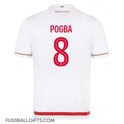AS Monaco Paul Pogba #8 Fußballbekleidung Heimtrikot 2025-26 Kurzarm AS Monaco Paul Pogba #8 Fußballbekleidung Heimtrikot 2025-26 Kurzarm
